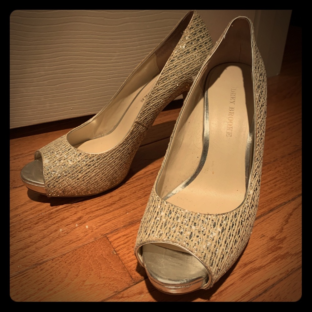 Prom pumps open toe
